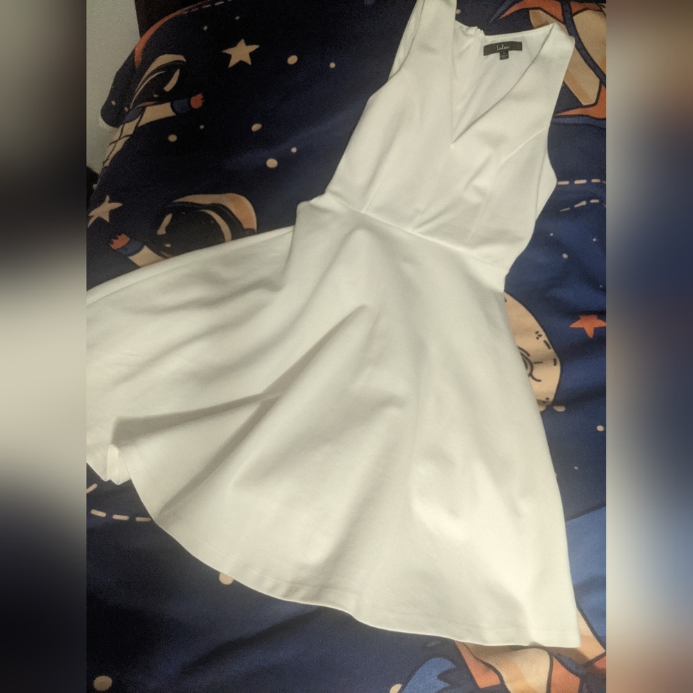 Lulu's Chic White Mini Dress
